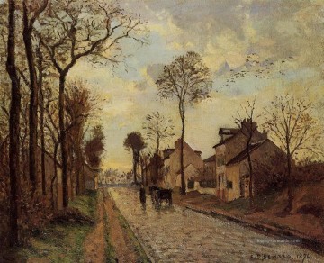 die louveciennes Straße 1870 Camille Pissarro Ölgemälde